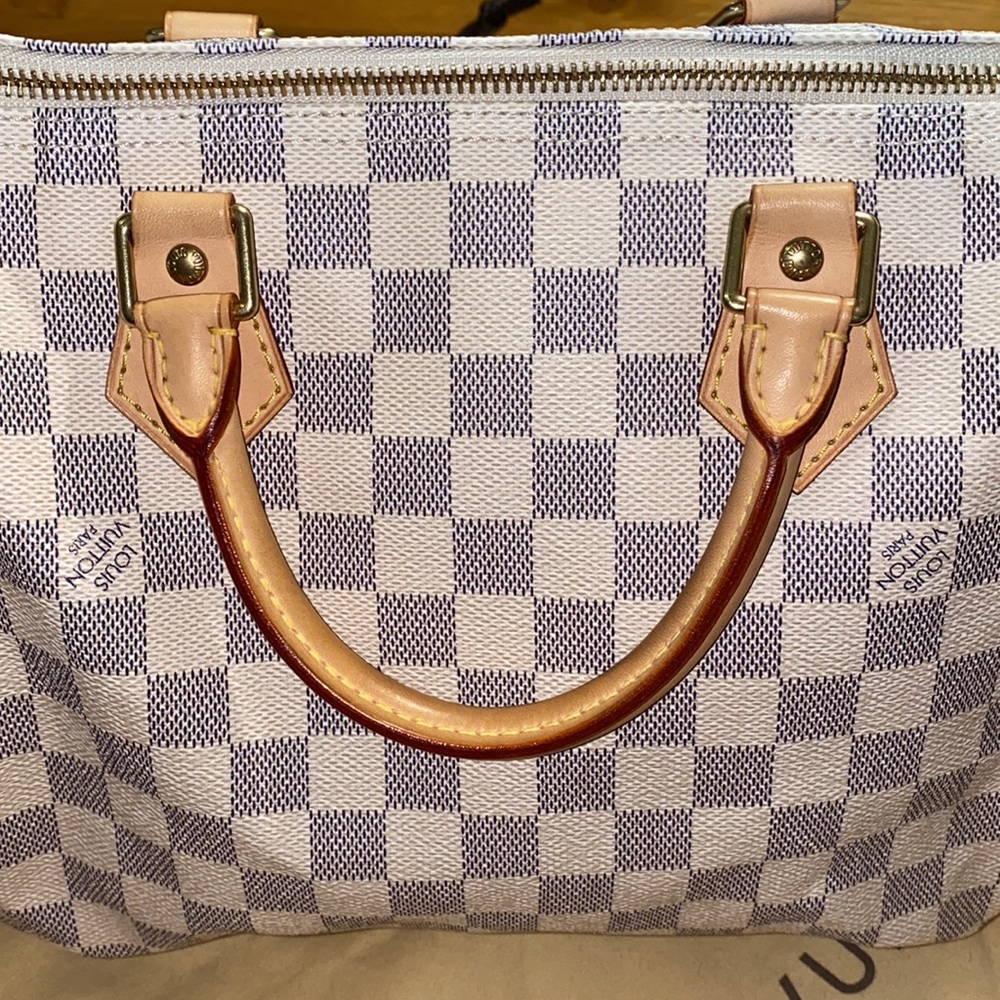 AUTHENTIC - Louis Vuitton - Damier Azur - Speedy 30 - Picture 8 of 16